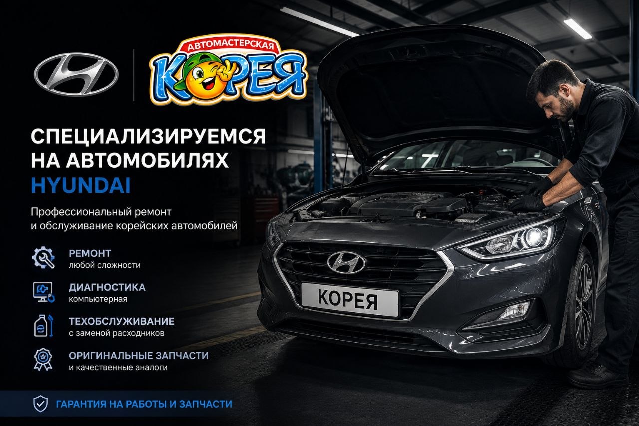 Автомастерская «Корея» — специализируемся на автомобилях Hyundai