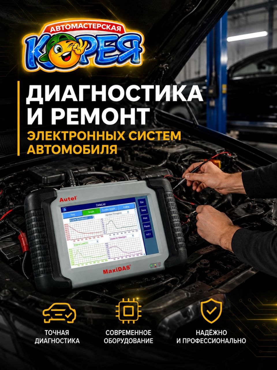 Диагностика и ремонт электронных систем автомобиля